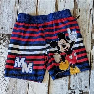 Mickey Mouse toddler swim trunks
